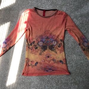 Mesh longsleeve shirt